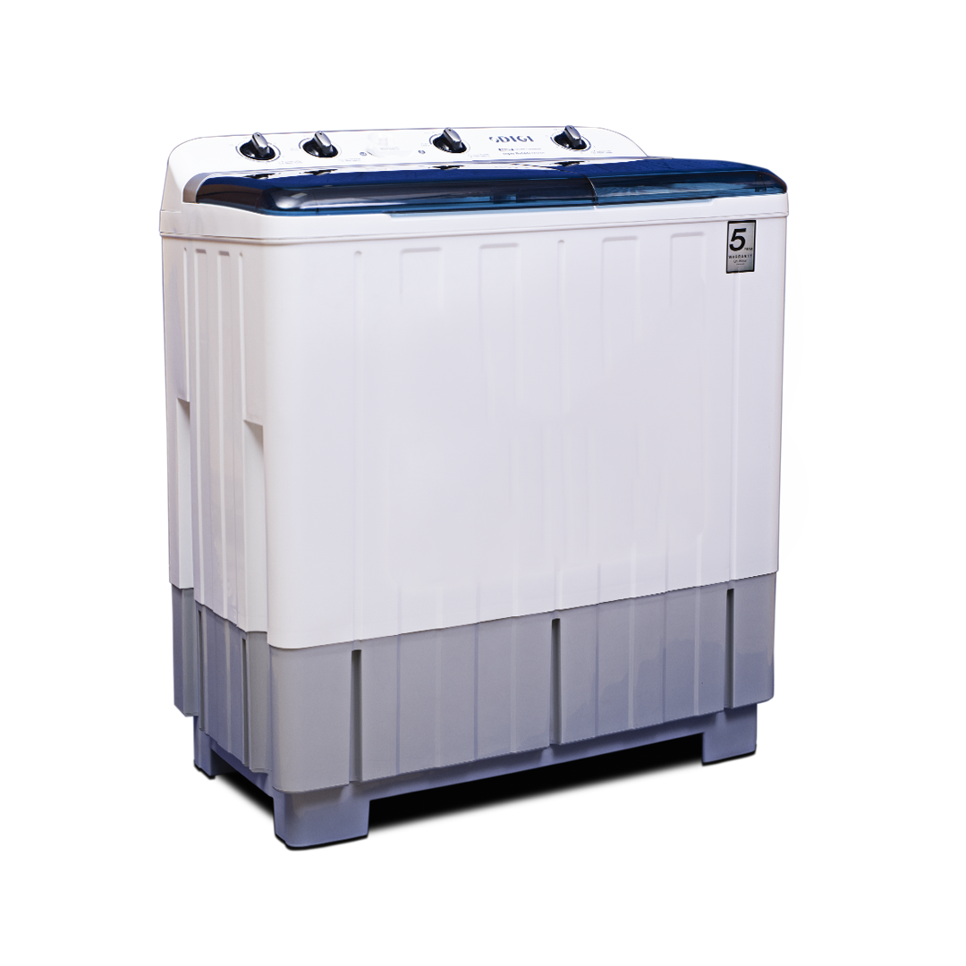 DIGI Washing Machine 10kg – Twin Tub, High-Efficiency Motor, Durable Body, Elegant White, 2Y Warranty (2025)